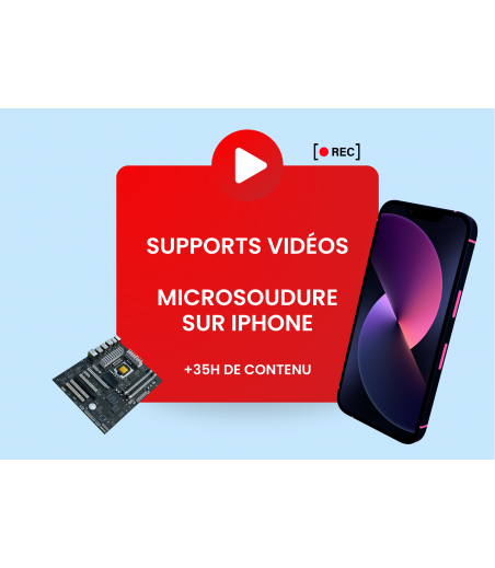 Supports Vidéos Microsoudure iPhone en ligne Accès 1 an